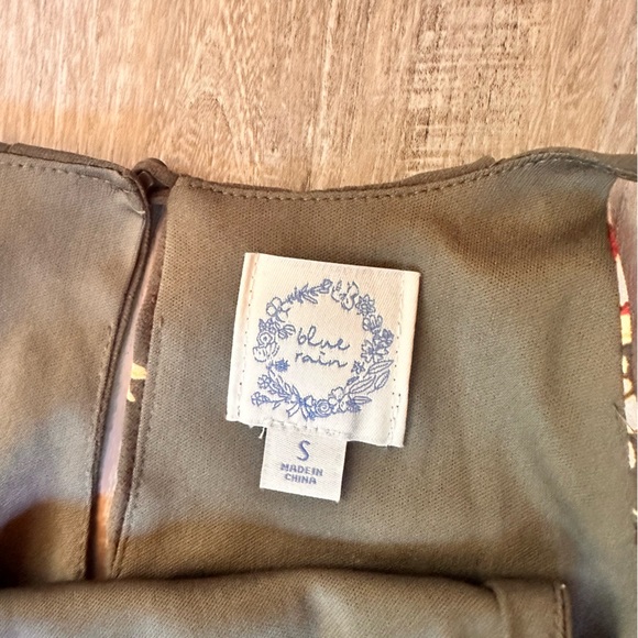 Francesca’s Blue Rain Halter Dress - Picture 2 of 2